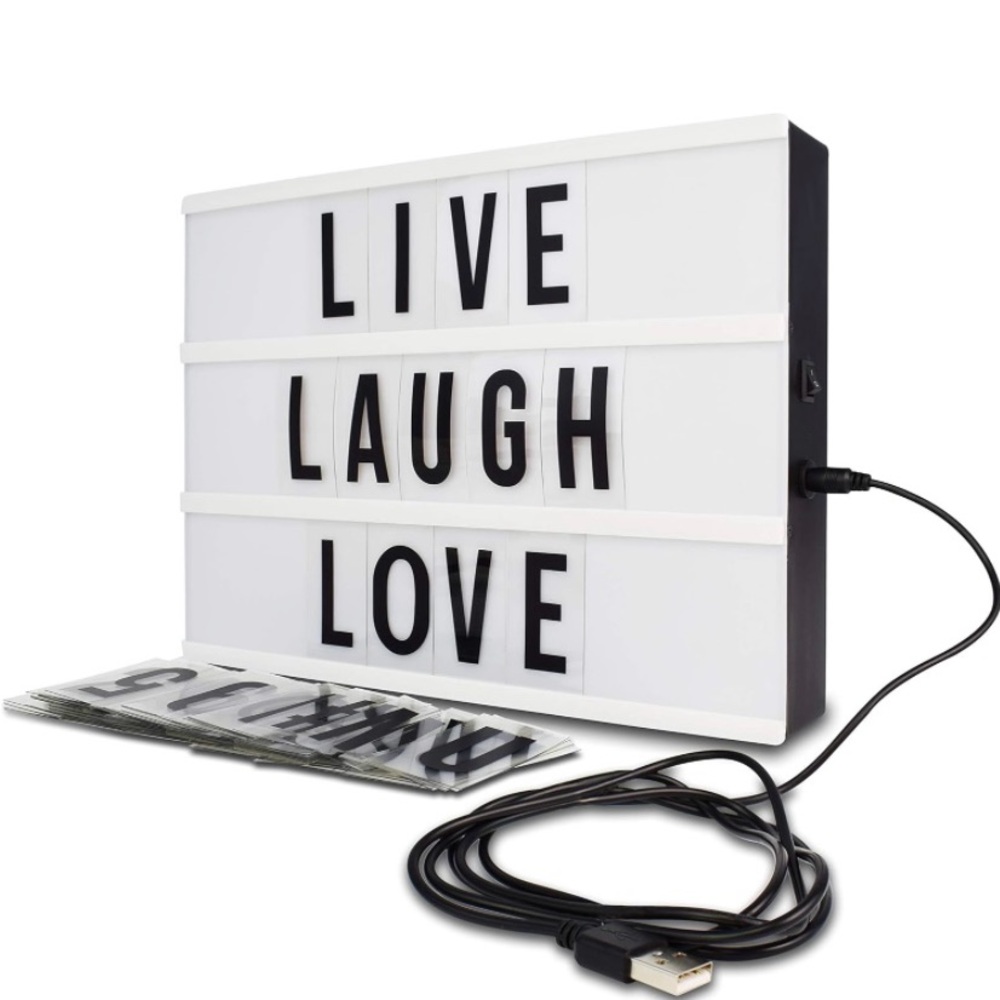 Cinema light box with letters - MISSING CORD